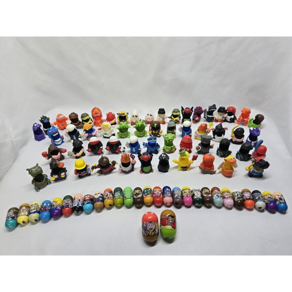 Moose Mighty Beanz 55 PC Lot Bodz, 29 Beanz Collectible Rare Vintage Some Flaws